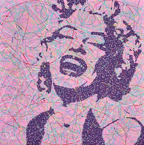 Classic Marilyn III by Jim Dowie - Original Painting on Box Canvas